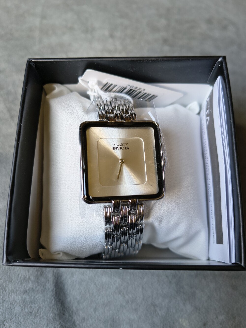 Invicta Celestial 70423 Womenโs Silver Square Watch 32mm Quartz